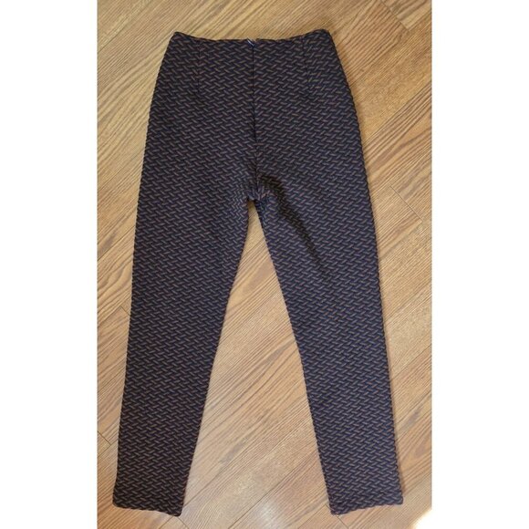 Anthropologie ElleJay Pants Womens Size 2 Blue Orange Textured Pattern Knit - Picture 12 of 13